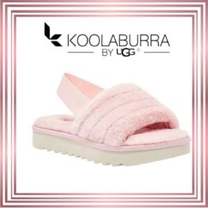 Koolaburra by UGG Women's Pale Blush Fuzzy Sandal/Slipper